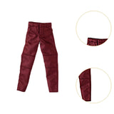 Maxbell 1:12 Male Action Figure Trousers Dress up Accessory , Stylish Collectable Pants Red