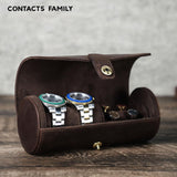 Maxbell Watch Storage Case Space-saving Timepieces Roll Box for Home Bedroom Desktop