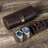 Maxbell Watch Storage Case Space-saving Timepieces Roll Box for Home Bedroom Desktop
