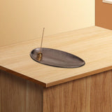Maxbell Alloy Incense Insert Portable Small Creative Incense Burner for Home Bedroom Argent