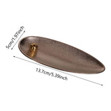 Maxbell Alloy Incense Insert Portable Small Creative Incense Burner for Home Bedroom Argent
