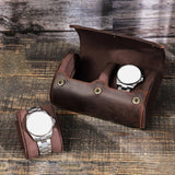 Maxbell Watch Display Case Simple to Use Versatile 2 Slots for Desktop Home Domestic