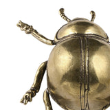 Maxbell Beetle Figurine Micro Landscape Copper Sculpture for Office Bedroom Bookcase