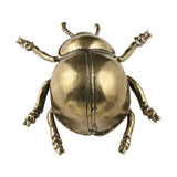 Maxbell Beetle Figurine Micro Landscape Copper Sculpture for Office Bedroom Bookcase