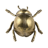 Maxbell Beetle Figurine Micro Landscape Copper Sculpture for Office Bedroom Bookcase