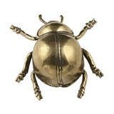 Maxbell Beetle Figurine Micro Landscape Copper Sculpture for Office Bedroom Bookcase