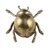 Maxbell Beetle Figurine Micro Landscape Copper Sculpture for Office Bedroom Bookcase