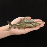 Brass Sailfish Sculpture 17.7cm Copper Sculpture for Living Room Bedroom Car