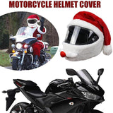 Christmas Hat Motorcycle Helmet Cover Dust Cap Helmet Protection Cover Decor