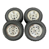 Maxbell 4x RC Wheels and Tires Set RC Crawler Car Tires for MN82 MN78 1: 12 Scale RC
