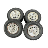 Maxbell 4x RC Wheels and Tires Set RC Crawler Car Tires for MN82 MN78 1: 12 Scale RC