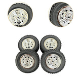Maxbell 4x RC Wheels and Tires Set RC Crawler Car Tires for MN82 MN78 1: 12 Scale RC