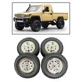 Maxbell 4x RC Wheels and Tires Set RC Crawler Car Tires for MN82 MN78 1: 12 Scale RC