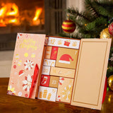 Maxbell 2x Advent Calendar Props 24 Days Decoration for Bookshelf Office Shop Window gold