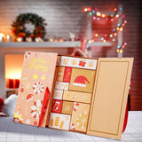 Maxbell 2x Advent Calendar Props 24 Days Decoration for Bookshelf Office Shop Window gold