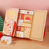 Maxbell 2x Advent Calendar Props 24 Days Decoration for Bookshelf Office Shop Window gold