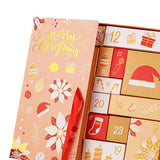 Maxbell 2x Advent Calendar Props 24 Days Decoration for Bookshelf Office Shop Window gold