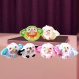 Maxbell 6x Lovely Plush Figure Gift Cartoon Random Box Figures for Adults Boys Girls