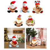 Maxbell Christmas Storage Basket Cute Xmas Fruit Basket for Living Room Xmas Wedding A