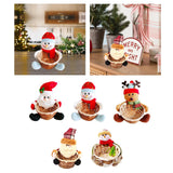 Maxbell Christmas Storage Basket Cute Xmas Fruit Basket for Living Room Xmas Wedding A