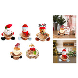 Maxbell Christmas Storage Basket Cute Xmas Fruit Basket for Living Room Xmas Wedding A