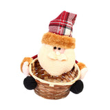 Maxbell Christmas Storage Basket Cute Xmas Fruit Basket for Living Room Xmas Wedding A