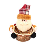 Maxbell Christmas Storage Basket Cute Xmas Fruit Basket for Living Room Xmas Wedding A