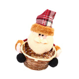 Maxbell Christmas Storage Basket Cute Xmas Fruit Basket for Living Room Xmas Wedding A