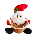 Maxbell Christmas Storage Basket Cute Xmas Fruit Basket for Living Room Xmas Wedding C