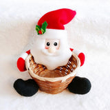 Maxbell Christmas Storage Basket Cute Xmas Fruit Basket for Living Room Xmas Wedding C