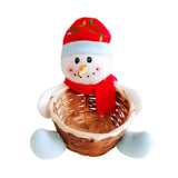 Maxbell Christmas Storage Basket Cute Xmas Fruit Basket for Living Room Xmas Wedding D