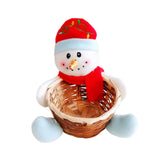 Maxbell Christmas Storage Basket Cute Xmas Fruit Basket for Living Room Xmas Wedding D