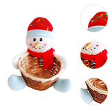 Maxbell Christmas Storage Basket Cute Xmas Fruit Basket for Living Room Xmas Wedding D