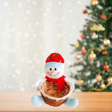 Maxbell Christmas Storage Basket Cute Xmas Fruit Basket for Living Room Xmas Wedding D