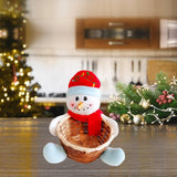 Maxbell Christmas Storage Basket Cute Xmas Fruit Basket for Living Room Xmas Wedding D