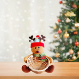 Maxbell Christmas Storage Basket Cute Xmas Fruit Basket for Living Room Xmas Wedding E