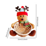Maxbell Christmas Storage Basket Cute Xmas Fruit Basket for Living Room Xmas Wedding E