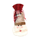 Maxbell Christmas Wine Bottle Cover Cute Handmade Table Decoration Wine Bottle Dress