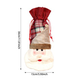 Maxbell Christmas Wine Bottle Cover Cute Handmade Table Decoration Wine Bottle Dress