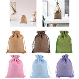 Maxbell 50 Pieces Gift Bags with Drawstring Drawstring Bag for Grocery Party Wedding Brown