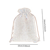 Maxbell 50 Pieces Gift Bags with Drawstring Drawstring Bag for Grocery Party Wedding Brown