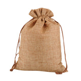 Maxbell 50 Pieces Gift Bags with Drawstring Drawstring Bag for Grocery Party Wedding Brown