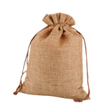 Maxbell 50 Pieces Gift Bags with Drawstring Drawstring Bag for Grocery Party Wedding Brown