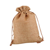 Maxbell 50 Pieces Gift Bags with Drawstring Drawstring Bag for Grocery Party Wedding Brown