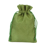 Maxbell 50 Pieces Gift Bags with Drawstring Drawstring Bag for Grocery Party Wedding Green