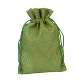 Maxbell 50 Pieces Gift Bags with Drawstring Drawstring Bag for Grocery Party Wedding Green