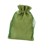 Maxbell 50 Pieces Gift Bags with Drawstring Drawstring Bag for Grocery Party Wedding Green