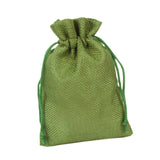 Maxbell 50 Pieces Gift Bags with Drawstring Drawstring Bag for Grocery Party Wedding Green