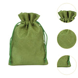 Maxbell 50 Pieces Gift Bags with Drawstring Drawstring Bag for Grocery Party Wedding Green