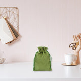 Maxbell 50 Pieces Gift Bags with Drawstring Drawstring Bag for Grocery Party Wedding Green